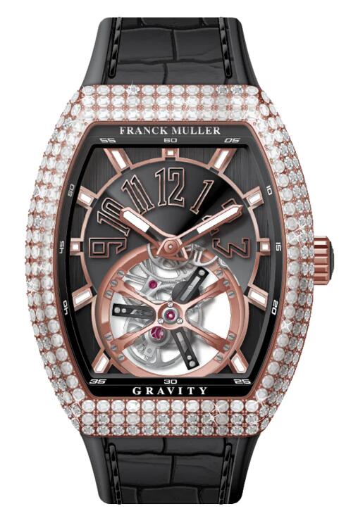 Review Franck Muller Vanguard Gravity Tourbillon Replica Watch V 41 T GRAVITY CS D (NR) (5N) (NR NR 5N) - Click Image to Close